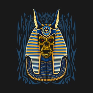 Egyptian Pharaoh skull gold T-Shirt