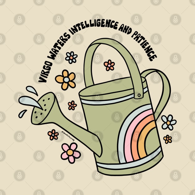 Virgo Watering Can by Doodle by Meg