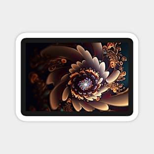 Abstract Floral Garden Botanical Print Magnet