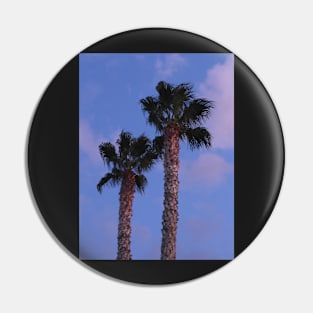 Two Palm Trees at Night Pin