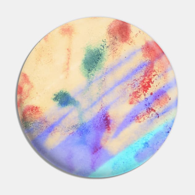 Blue purple yellow red watercolor handpainted Pin by Artistic_st