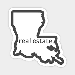 Louisiana State Real Estate T-Shirt Magnet