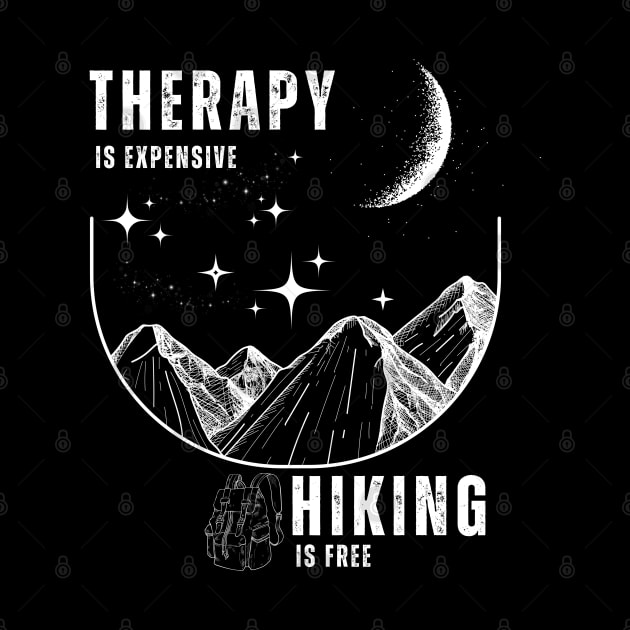 Nature's Healing Lines: Hike to Freedom Therapy is expensive, hiking is free by Toonstruction