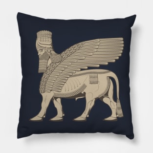 Lamassu Winged Bull Assyrian Pillow