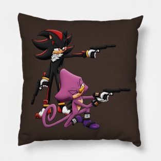 Shadow and Espio on a Heist Pillow