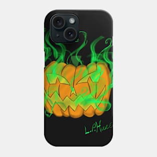 Flaming Jack-o-lantern Phone Case