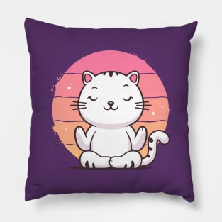 Yoga Cat Pillow