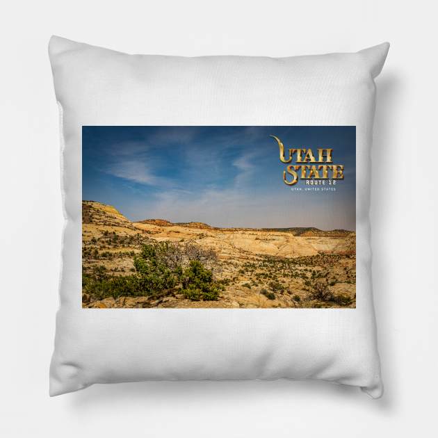 Utah State Route 12 Scenic Drive Pillow by Gestalt Imagery