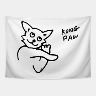 KUNG PAW Kitty Tapestry