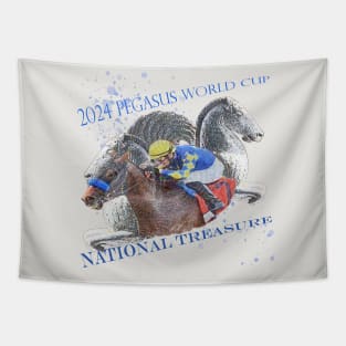 National Treasure Wins the 2024 Pegasus Cup Tapestry