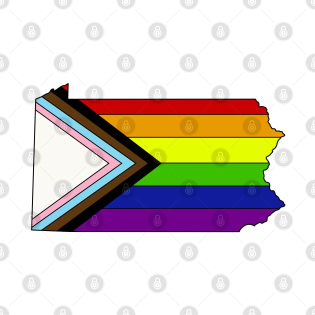 Progress pride flag - Pennsylvania by TheUndeadDesign