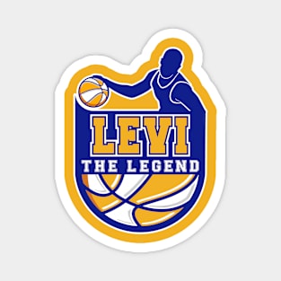 Levi The Legend Basketball Custom Player Your Name Magnet