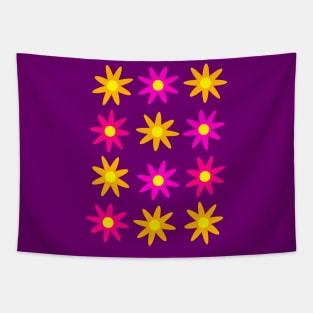 Colorful Floral Awesomeness Tapestry