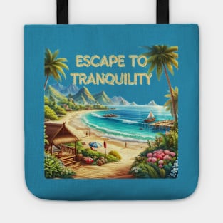 Escape to Tranquility  Tropical Beach Saltwater Therapy Tote