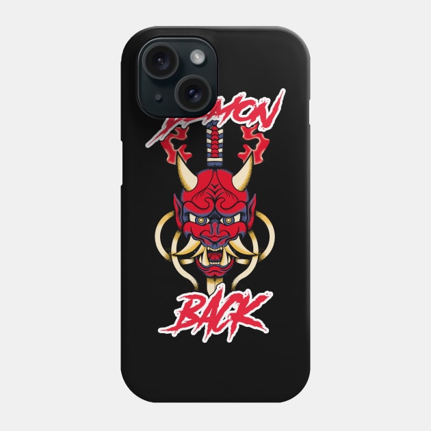 DEMON BACK bodybuilding design Phone Case by Thom ^_^