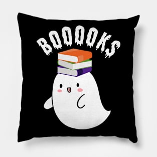 Halloween Ghost Booooks Pillow