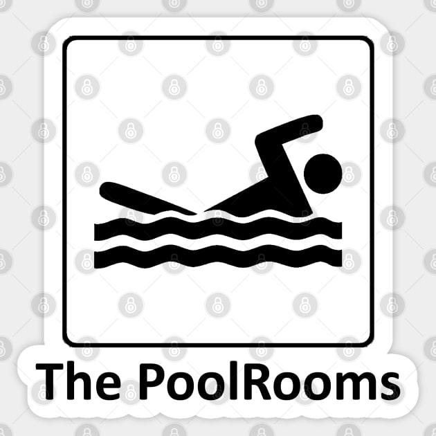 The Backrooms - The PoolRooms - Black Outlined Version - Scp - Sticker