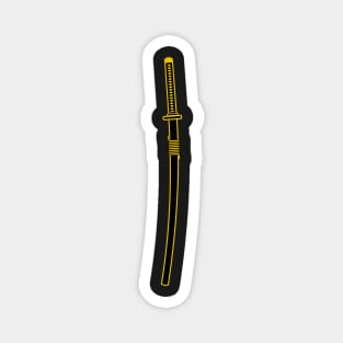 Katana (black and gold) Magnet