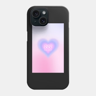 Angel Number 888 Heart Aura Phone Case