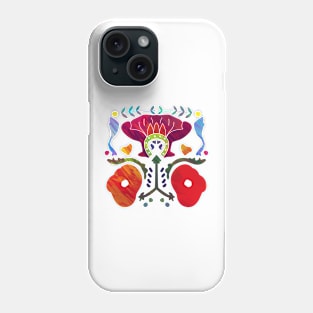 Bali Flowers White Phone Case