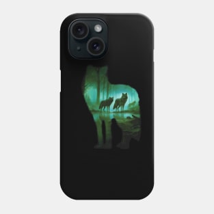 wolf pack nightly hunt Phone Case