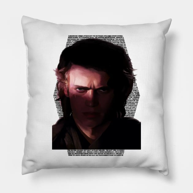 Hayden Christensen Portrait MTFBWY Pillow by fiatluxillust