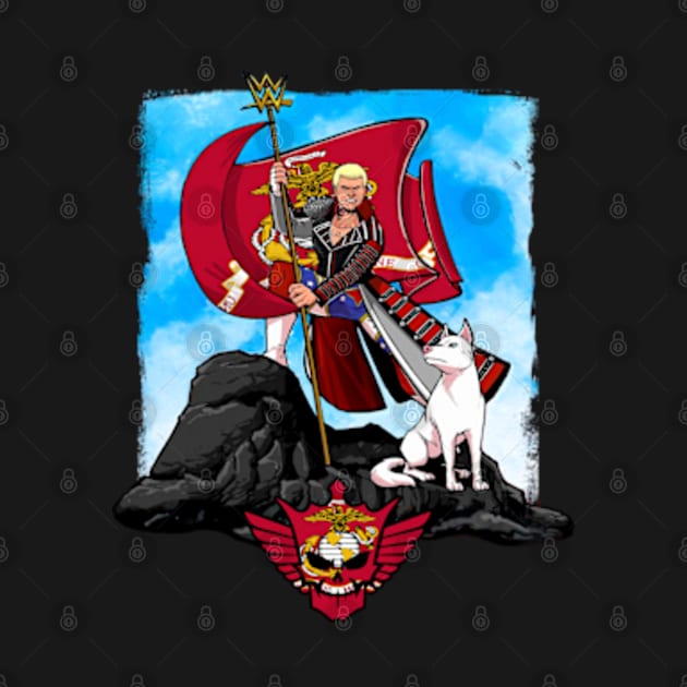 Cody Rhodes US Marine Corps Flag by Meat Beat