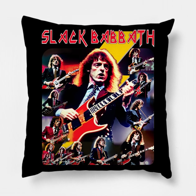 Parody Poser Band - Classic Rock Mega Poser Guitar Rock Music Wow Pillow by blueversion