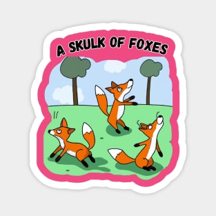 A Skulk of Foxes Magnet