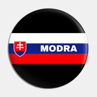 Modra City in Slovakian Flag Pin