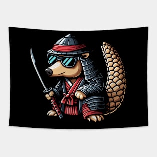 Warrior Pangolin Ninja Tapestry