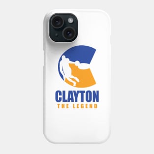 Clayton Custom Player Basketball Your Name The Legend Phone Case