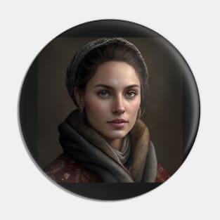 Beautiful Portrait of Ukrainian Women Pin