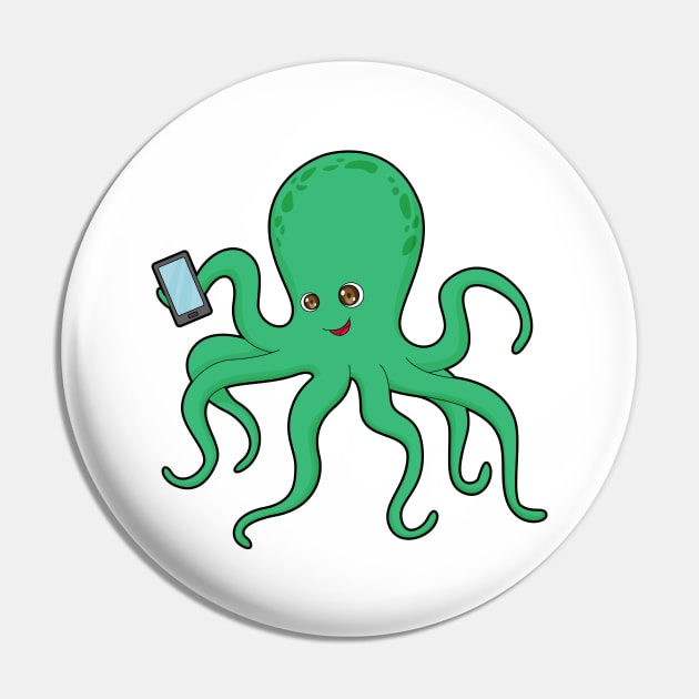 Octopus Mobile Pin by Markus Schnabel