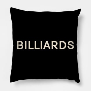 Billiards Hobbies Passions Interests Fun Things to Do Pillow