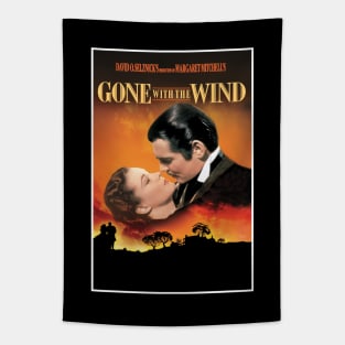 Gone With The Wind: Rhett And Scarlett Movie Poster Tapestry