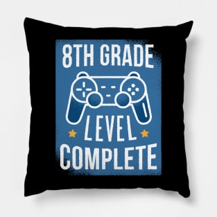 8th Grad Gamer Level Up Gift Idea Graduation Design Pillow