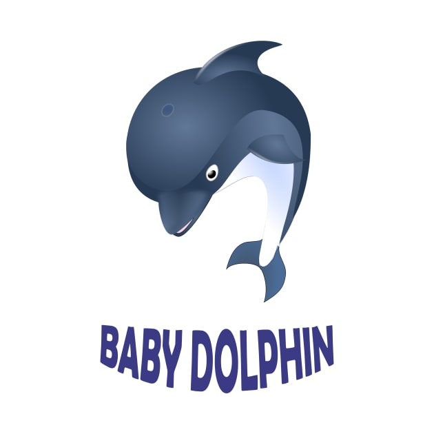 Baby dolphin by KhalidArt
