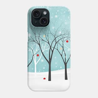 Snowy Winter Landscape Phone Case