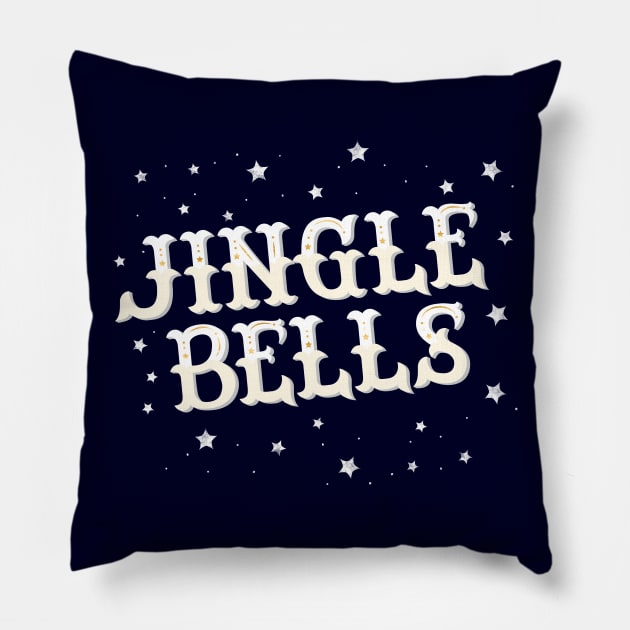 Jingle Bells Pillow by CalliLetters