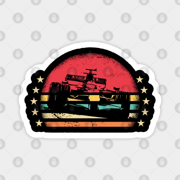 Formula 1 Retro Vintage Magnet by Ruffeli