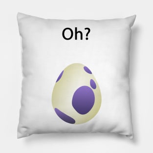 Monster GO 10km Egg - Black Text Pillow