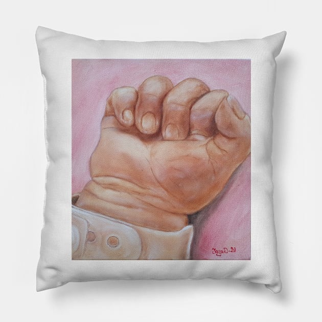 Baby Hand Pillow by Kunstner74