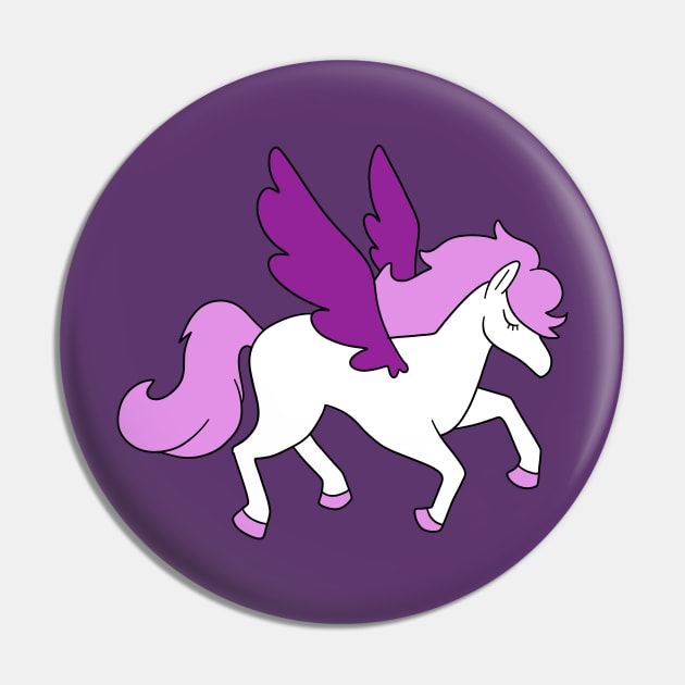 Purple Haired Pegasus Pin by saradaboru