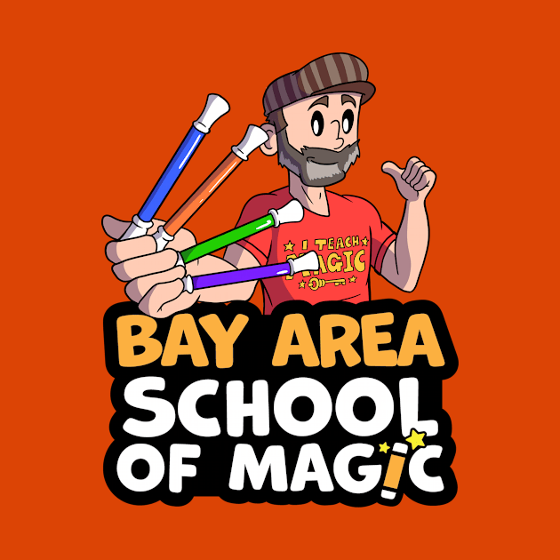 New Bay Area School of Magic Wand T-Shirt by Brian Scott Magic