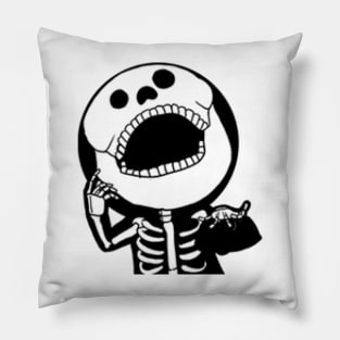 Let's Speak Through Face Onigiri 2 - Skeleton Pillow