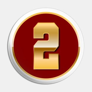 Gold Number 2 Pin