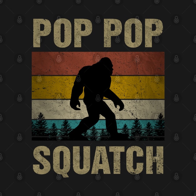 Pop Pop Squatch Bigfoot Pop Pop Sasquatch Yeti Family Matching by snnt