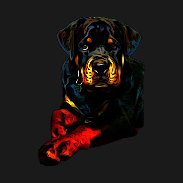 Rottweiler lover by Freedomink