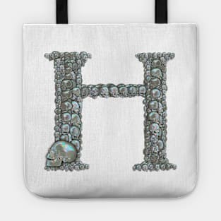 Skull Alphabet H Tote